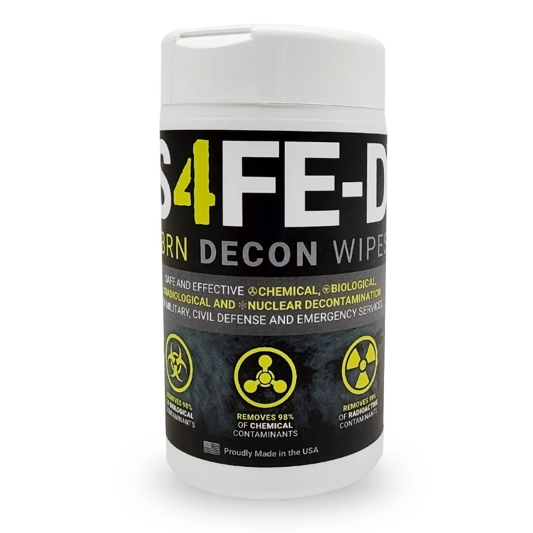 S4FE-D™ CBRN Decon Wipes Canister - 80ct.